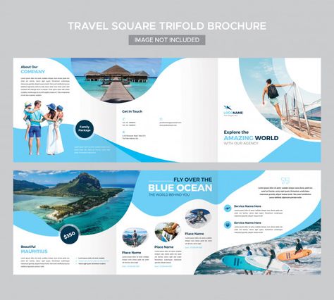 Modèle de brochure de voyage carré à tro... | Free Psd #Freepik #freepsd #freebrochure #freeaffaires #freevoyage #freefamille Canada Brochure, Square Trifold Brochure, Travel Brochure Design, Agency Business Cards, Brochure Design Layouts, Brochure Trifold, Africa Art Design, Brochure Design Layout, Graphic Design Brochure