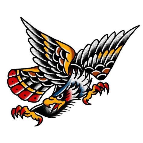 Traditional Air Force Tattoo, American Traditional Eagle, Traditional Tattoo Illustration, Air Force Tattoo, Black Flash Tattoos, Usmc Tattoo, Tattoo Chart, Traditional Panther Tattoo, Traditional Eagle Tattoo