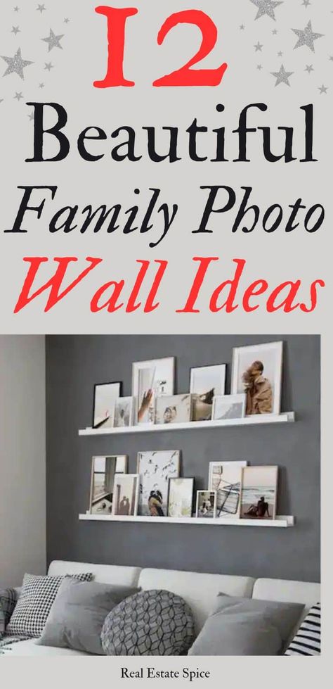 Be inspired with these trending family photo wall Ideas: DIY help to create a visual tapestry of memories! . #FamilyPhotoWall #FamilyPhotoIdeas #WallIdeas #FamilyPhotoWallIdeas #RealEstateSpice via @https://www.pinterest.com/realestatespice/_created/ Family Wall Of Pictures, Organize Pictures On Wall, Family Pictures Hallway, Ways To Display Family Photos On Wall, Large Wall Family Picture Ideas, Photo Wall Collage Family Pictures, Picture Tiles On Wall, Family Picture Wall Ideas Simple, Living Room Wall Decor Ideas Pictures