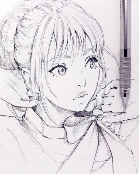 ✏  _  patreon.com/Ladowska Asia Ladowska, Semi Realistic, Girl Drawing Sketches, Art And Illustration, Noragami, A Pencil, Drawing Lessons, Cool Art Drawings, Anime Boys