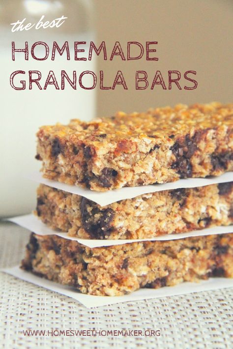 Homemade Healthy Granola Bars, Homemade Healthy Granola, Quaker Chewy Granola Bars, Granola Homemade, Homemade Granola Bars Healthy, Healthy Granola, Healthy Granola Bars, Chewy Granola Bars, Granola Recipe Bars