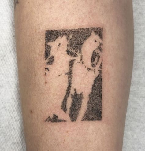 Halftone Tattoo, Jordan Tattoo, Stippling Tattoo, Cat And Dog Tattoo, Square Tattoo, Trippy Tattoo, Funky Tattoos, Movie Tattoo, Sick Tattoo