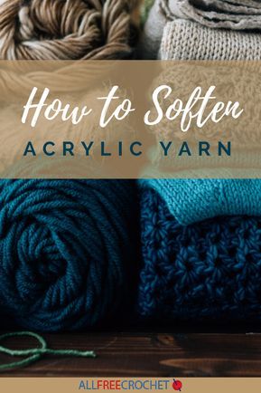 Learn how to make yarn softer with these tips and tricks! Soften Acrylic Yarn, Big Crochet, All Free Crochet, Knitted Wit, Yarn Projects, Knitting Ideas, Knitting Techniques, Loom Knitting, Soft Yarn