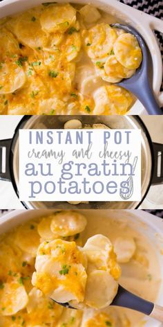 Au Gratin Potatoes, Au Gratin Potato Recipes, Creamy Cheese Sauce, Cooking With Karli, Gratin Potatoes, Table D Hote, Potatoes Au Gratin, Instant Pot Dinner Recipes, Easy Instant Pot Recipes