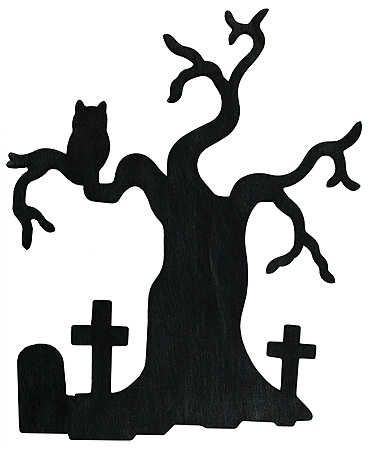 A Silhouette: owl on a tree branch, where the tree looks to be in a grave yard Silhouette Tree, Moldes Halloween, Witch Silhouette, Halloween Stencils, Casa Halloween, Halloween Templates, Pumpkin Carvings Stencils, Zucca Halloween, Manualidades Halloween