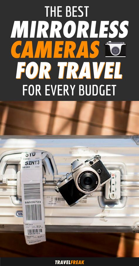 Looking for a new travel camera? Mirrorless cameras are the way of the future. Discover the best mirrorless cameras for travel that will suit every budget. This camera guide includes brands such as Sony, Olympus, and Fujifilm and will help you choose the perfect one for you! | travel camera best | mirrorless camera tips sony | mirrorless camera best #camera #travelphotography - via @travelfreak_ Sony Mirrorless Camera, Cameras For Travel, Best Mirrorless Camera, Camera Guide, Best Cameras For Travel, Photography Cameras, Camera Tips, Travel Camera, Travel Photography Tips