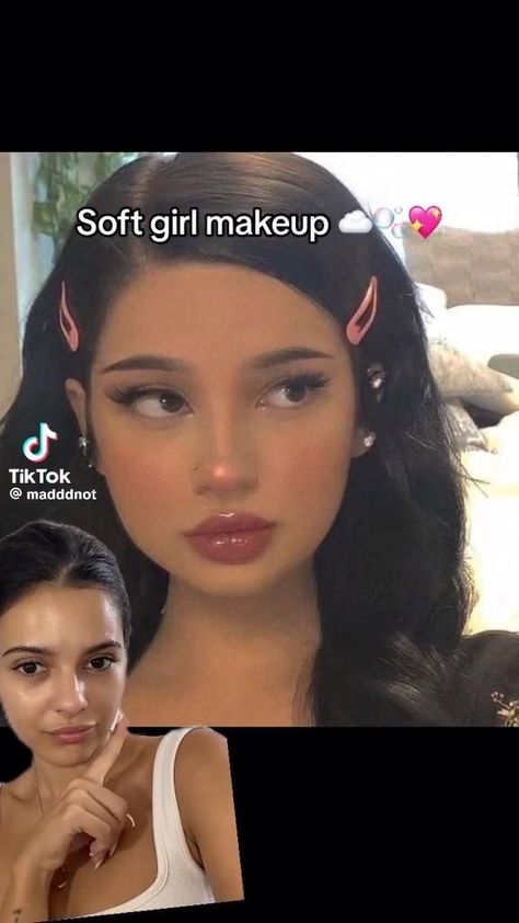 💕Soft girl makeup💕 Natural Simple Makeup, Dolly Makeup, Effortless Makeup, Seasonal Skincare, Soft Girl Makeup, College Makeup, Aesthetic Soft Girl, Dewy Makeup Look, Summer Makeup Trends