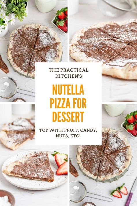 Nutella Pizza Recipe, Nutella Pizza, Ricotta Pizza, Pizza Oven Recipes, Store Bought Pizza Dough, Nutella Desserts, Best Homemade Pizza, Homemade Nutella, Chocolate Hazelnut Spread