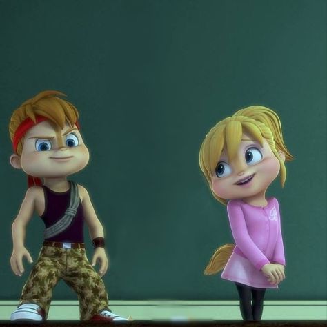 Alvin And Brittany Matching Pfp, Alvin And Brittany Kiss, Alvin X Brittany, Chipmunks Cartoon, Cartoon Feelings, Alvin And Brittany, Alvinnn!!! And The Chipmunks, Brittany Miller, The Chipettes