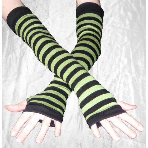 Knuckle Gloves, Green Fingerless Gloves, Striped Fingerless Gloves, Punk Gloves, Goth Gloves, Gender Board, Gothic Gloves, Black Fingerless Gloves, Striped Gloves