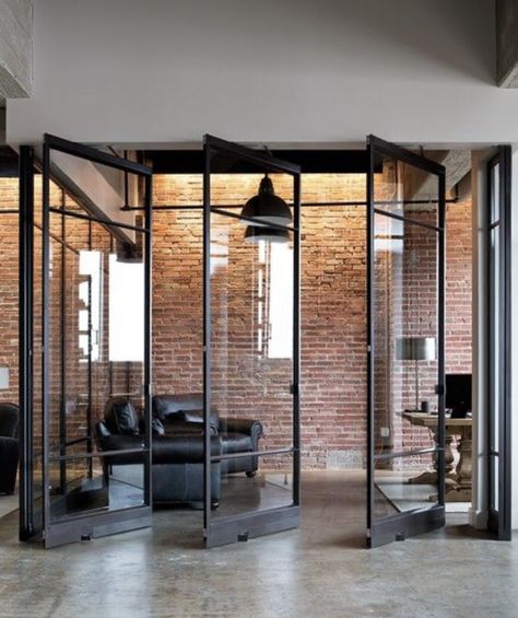 Downtown Building Renovation, Industrial Office Design Workspaces, Industrial Office Interior Design, Industrial Office Building, Minimalist Home Office Ideas, Modern Industrial Office Design, Industrial Interior Design Office, Industrial Modern Office, Warehouse Office Space