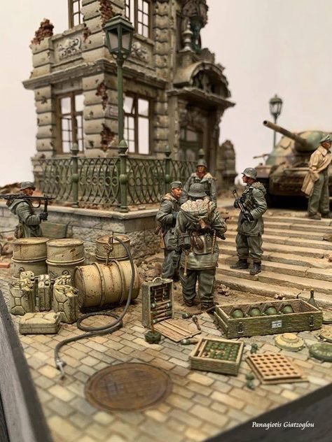 Fallout 4 Settlement Ideas, Scale Model Building, Sci Fi Models, Model Tanks, Military Soldiers, Military Modelling, Model Hobbies, German Tanks, Military Diorama