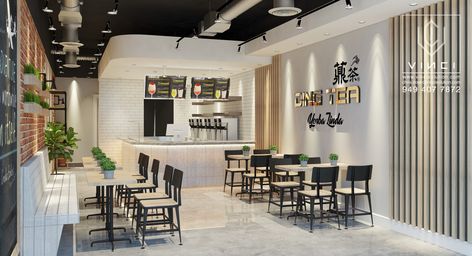 VINCI is a leader company in design & build tea & coffee shops in the USA. Most beautiful & luxury tea & coffee shops design. Luxurious colors Impressive Beautiful #bestcoffeeshopsdesign #luxuryteashops #teashopsdesigninusa #beautifulteashops #modernteashops #interiorbusiness #coffeeshopsdesign #coffeeshopsdecor #teashopsdesign #coffeeshopsinterior #coffeeshopsdecor #beautyteashopsdesign #teashopscolor #coffeeshopsinteriordesign #topcoffeeshopsdesigninusa Tea Store Design, Tea House Design, Brick Wall Decor, Weird Aesthetic, Boba Shop, Tea Houses, Coffee Stations, Bubble Tea Shop, Home Coffee Stations