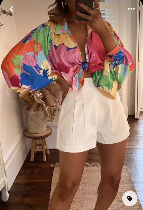 Yacht Party Outfit Summer, Tropical Print Outfit, Hawaiian Party Outfit, Miami Vice Style, Yacht Party Outfit, Brazilian Clothes, Preppy Business Casual, Hot Summer Outfits, Prom Inspiration