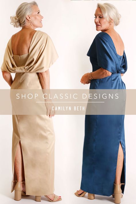 Elevate your style on your daughter's special day with our Mother of the Bride Dresses. Inspired by the grace of Audrey Hepburn, our classic designs are expertly made in NYC, ensuring the highest quality. With fully lined silhouettes and classic colors, our dresses exude timeless charm. Designed in Sarasota, FL Mother Of The Groom Satin Dresses, Anthropologie Mother Of The Bride Dress, Older Mother Of The Bride Dresses, Mother Of The Bride Dresses A Line, French Mother Of The Bride Dresses, Mother Of The Bride Dresses Neutral, Elegant Mother Of The Bride Dresses Long, Elegant Mother Of Bride Dresses, Chic Mother Of The Bride Dresses