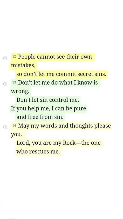 Psalm 19:12-14, Psalms 19, Psalm 19, You Are My Rock, Bible Study Notes, Scripture Quotes, Study Notes, Word Of God, Bible Verse