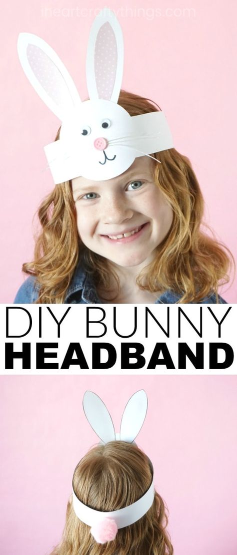 DIY Bunny Headband Craft for Kids Bunny Headband Craft, Prek Themes, Easter Craft For Kids, April Preschool, Bunny Headband, Diy Bunny, Rabbit Crafts, Headband Crafts, Fun Easter Crafts