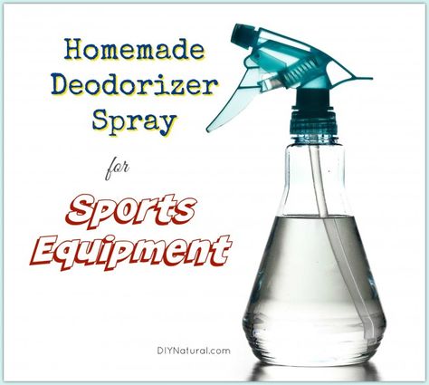 Deodorizer Spray for Sport Equipment - Natural & Homemade Homemade Deodorizer Spray, Diy Deodorant Spray, Deodorizer Spray, Deodorizing Spray, Deodorant Recipes, Diy Deodorant, Diy Gym, Homemade Deodorant, Essential Oils Cleaning