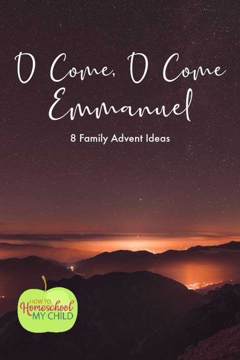 O Come, O Come Emmanuel - How To Homeschool My Child Homeschool Music Curriculum, O Come O Come Emmanuel, O Come Emmanuel, The Christmas Carol, Advent Ideas, How To Homeschool, Jesus Second Coming, Homeschool Music, Advent Activities