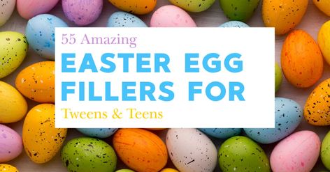 55 Easter Egg Fillers For Tweens For 2022 Pokemon Easter Eggs, Teen Easter, Teen Easter Basket, Fun Easter Baskets, Egg Fillers, Easter Egg Fillers, Glitter Pin, Easter Egg Basket, Easter Morning