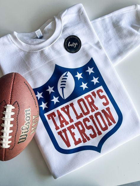 NFL Taylor’s Version – bwtgs Nfl Funny, Taylor Swift Shirts, Nfl Shirts, Taylor S, Football Sweatshirt, Grey T Shirt, Superbowl Party, Graphic Tee Design, Ash Grey