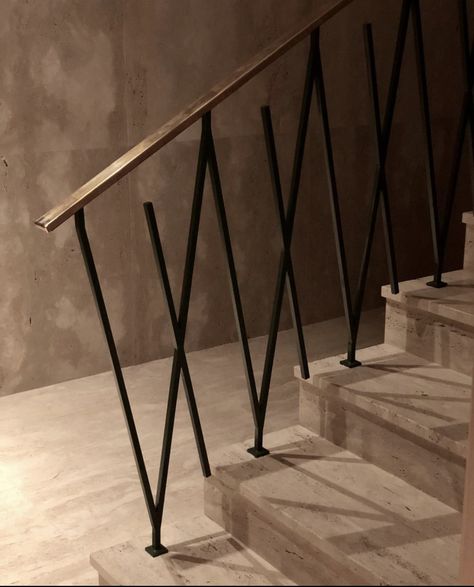 Steel Stairs Design, Metal Stair Railing, Staircase Design Modern, Staircase Railing Design, Handrail Design, Bakery Design Interior, Stairs Design Interior, Staircase Handrail, House Outer Design