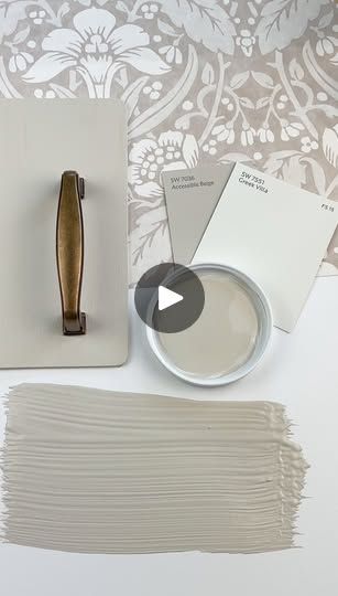 791K views · 3.5K reactions | Accessible Beige by Sherwin Williams is one of those go-to neutral paint colors that has a way of fitting just about anywhere. Despite its name, it’s not your typical beige—it leans more into the greige (gray-beige) family, giving it a modern, slightly cooler vibe compared to warm beiges of the past. ✨Have you tried this color in your home? Tell us about it in the comments. ✨Would you like a link to the wallpaper, swatches, cabinet color, or hardware? Type SWBEIGE below and I’ll send it to you. ♥️Follow Simplee DIY for more paint and decor inspo. #sherwinwilliamspaint #sherwinwilliamspaint #swcolorlove #paintcolors #paintcolor #interiorpaint #interiorpainting #wallpaint #wallpainting #exteriorpainting #wallpaperweek #wallpapersamples #wallpaperdiscovery #neutr Best Greige Paint Color, Inspiring Kitchens, Beige Kitchen Cabinets, Wallpaper Swatches, Paint Pallets, Best Exterior House Paint, Office Redo, Anew Gray, Castle Ideas