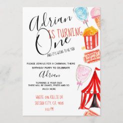 Best Carnival Gift Ideas | Zazzle Carnival Birthday Party Invitations, Carnival Birthday Party, Circus Carnival Party, Carnival Circus, Circus Theme Party, Chic Kids, Circus Birthday Party, Carnival Birthday Parties, Kids Birthday Party Invitations