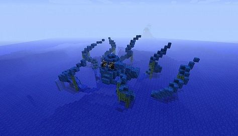 octo Minecraft Octopus, Minecraft Banner, Minecraft Banner Designs, Minecraft Map, Banner Designs, Minecraft Projects, Minecraft Ideas, View Map, Octopus