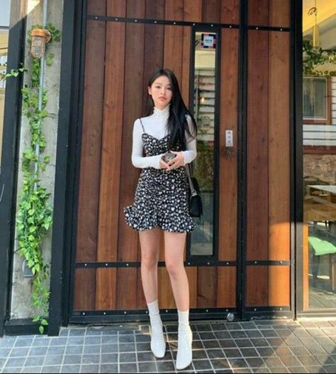 Baguio Outfit, Korean Casual Outfits, Korean Fashion Dress, Casual Day Outfits, Ulzzang Fashion, Kpop Fashion Outfits, 가을 패션, Teenage Fashion Outfits, Girly Outfits