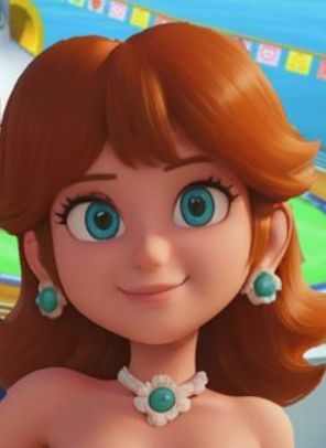 Princess Daisy Hairstyle, Daisy From Mario Pfp, Daisy Mario Bros, Daisy Mario Movie, Daisy From Mario, Mario Daisy, Princess Peach Oddessy, Mario Luigi Peach Daisy, Daisy Mario