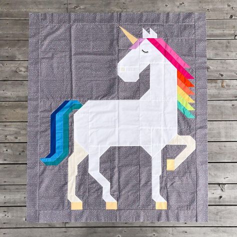 Sew your Unicorn Garden quilt top at your own pace using the resources provided during the 2023 quilt along! Photo: Unicorn Garden quilt top - toddler option featuring striped tail detail Unicorn Sewing, Unicorn Garden, Unicorn Quilt, Improv Quilting, Christmas Unicorn, Garden Quilt, At Your Own Pace, Your Own Pace, Quilting Tutorials