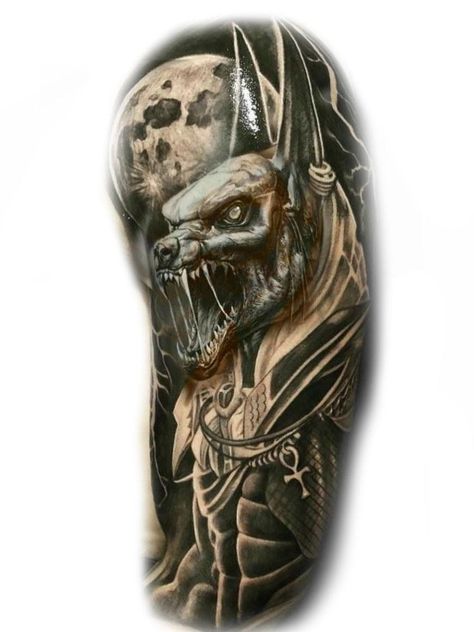 Anubis Tattoo Design Ideas, Chicano Tattoos Sleeve, Egyptian Tattoo Sleeve, Anubis Tattoo, Egypt Tattoo, Biomechanical Tattoo, Alien Tattoo, Half Sleeve Tattoos For Guys, Egyptian Tattoo