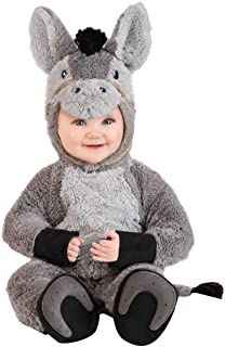 Baby Costume Ideas, Donkey Costume, Baby Donkey, Mini Donkey, Miniature Donkey, Grey Gloves, Baby Costume, Animal Costumes