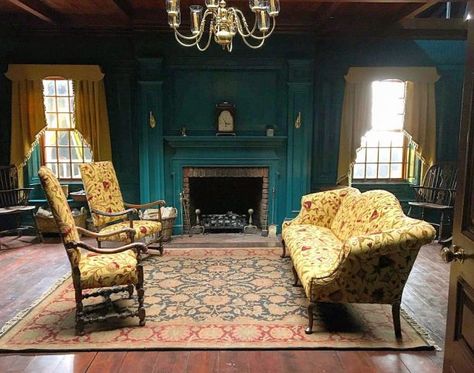 Big Houses Interior, Outlander Style, Homestead Decor, Teal Rooms, 18th Century House, Bts Pic, Country Lodge, Colonial Decor, Big House