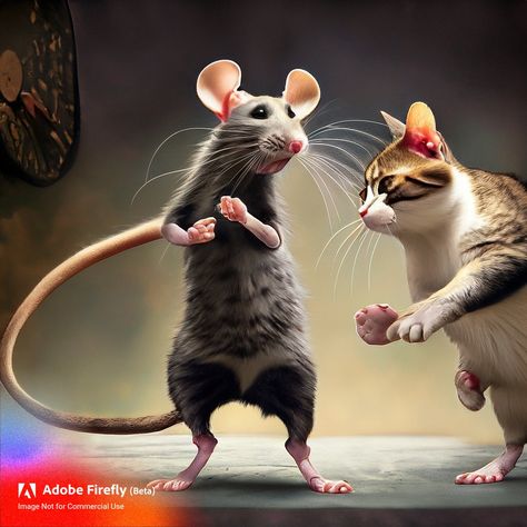 Cat & rat Rat Dancing, Rat Couple, Cat And Rat, Couple Pic, A Rat, Rats, Dancing, Quick Saves