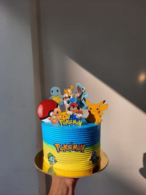 Arceus Pokemon Cake, Pokemon Theme Cake, Arceus Pokemon, Cake Sizes And Servings, Cake Pic, Pokemon Cake, Birthday Basket, Pokemon Theme, Cake Sizes