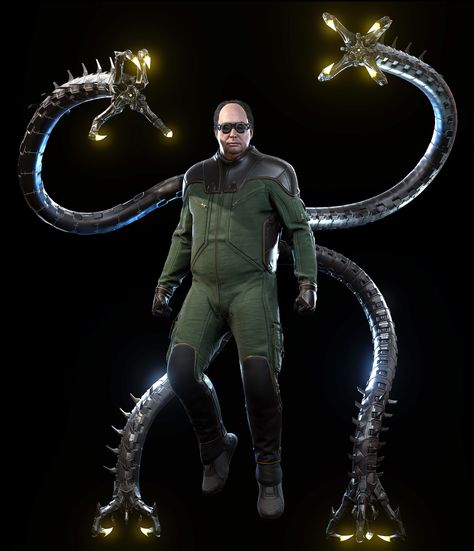 Otto Octavius, also known by his media nickname Doctor Octopus, is the main antagonist of Marvel's Spider-Man. A highly intelligent scientist, Otto co-founded the mega-corporation Oscorp with his close friend Norman Osborn. He left the company after Norman committed several safety and ethical violations, later founding his own organization Octavius Industries. Otto is a friend and mentor of Peter Parker and secretly aware of his activities as Spider-Man. Peter serves as his lab assistant at... Doc Ock Comic, Octopus Costume, The Sinister Six, Dr Octopus, Spider Man Comic, Marvel Concept Art, Doctor Octopus, Doc Ock, Comic Design