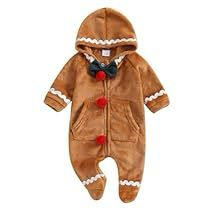 Gingerbread Costume, Baby Gingerbread, Gingerbread Outfit, Baby Christmas Costumes, Newborn Sweater, Christmas Jumpsuit, Newborn Christmas Outfit, Hoodie Romper