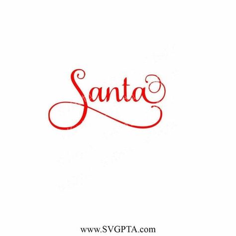 Santa SVG, Christmas SVG, Santa Script Word SVG, #ChristmasSVG #Cricut #DigitalDownload #SantaScriptWordSVG #SantaSVG - 3 Check more at https://svgpta.com/santa-svg-christmas-svg-santa-script-word-svg/ Santa Word Art, Santa Writing Font, Santa Font Alphabet, Santa Handwriting Font, Santa Handwriting, Santa Signature, Santa Font, Santa Writing, Santa Claus Letter