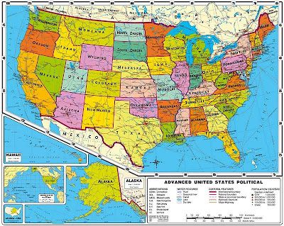 Printable Map of USA Winchester Journal, Genealogy Crafts, Texas Map With Cities, John Winchester Journal, Time Zone Map, Genealogy Map, Southern New Mexico, Genealogy Organization, Genealogy Help