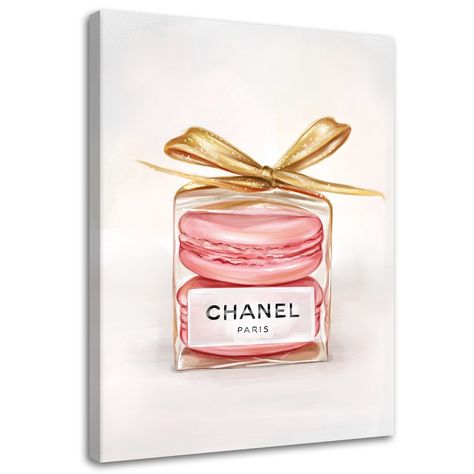 Wandbild Chanel Glamour Gallery Wall, Chanel, Paint, Wall, Pink