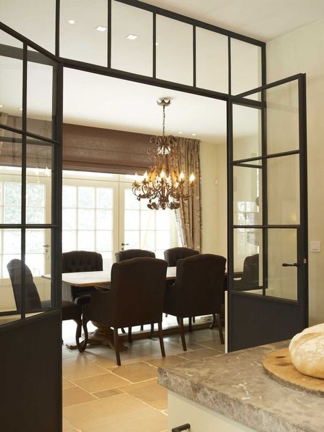 Black metal French doors Black Metal French Doors, Metal French Doors, Door Aluminium, French Double Doors, Steel French Doors, Internal French Doors, Glass French Doors, Wrought Iron Doors, Glass Doors Interior