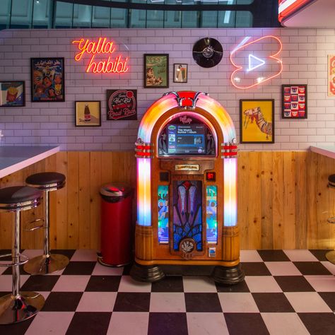 Diner Branding, Checkerboard Floor, Brand Activation, Retro Diner, Retro Waves, Motivational Art, Big Project, Youtube Shorts, Vintage Branding