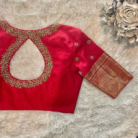 Latest Fashion Blouse Designs, Traditional Saree Blouse Designs, Pink Blouse Designs, Long Blouse Designs, Blouse Works, Latest Bridal Blouse Designs, Boat Neck Blouse Design, Latest Blouse Designs Pattern, New Saree Blouse Designs