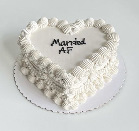 Classy Wedding Cakes, Wedding Sheet Cakes, Married Af, Mini Wedding Cakes, April Easter, Wedding Happy, Bachelorette Themes, Cake Inspo, Engagement Cakes