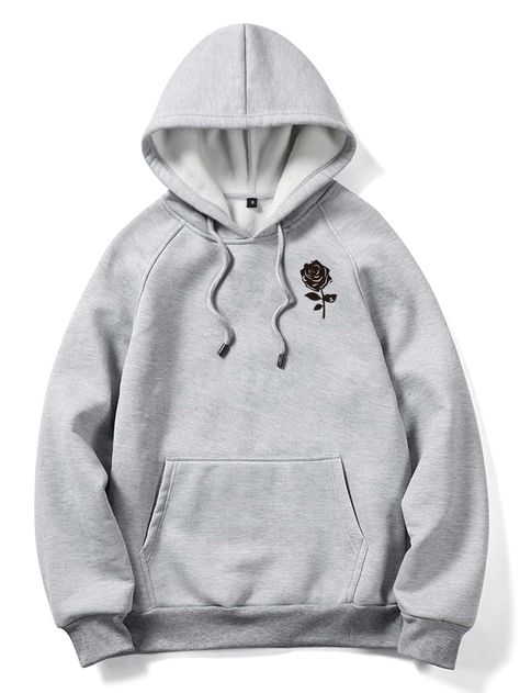 Hoodie Gris, Sweat Gris, Solid Hoodie, Grey Hoodie Men, Men Hoodies, Pocket Hoodie, Hoodie Pullover, Printed Drawstring, Bern