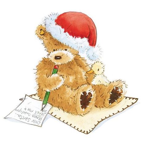 Christmas 🧸 Teddy Bear Illustration, Teddy Bear Drawing, Teddy Bear Clipart, Bear Images, Christmas Landscape, Teddy Bear Pictures, Bear Drawing, Christmas Teddy Bear, Baby Painting