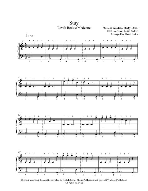 Stay Rihanna Piano, Kpop Violin Sheet Music, Stay By Rihanna, Kpop Piano, Stay Rihanna, Piano Songs Sheet Music, Piano Sheet Music Letters, Piano Pieces, Piano Notes Songs