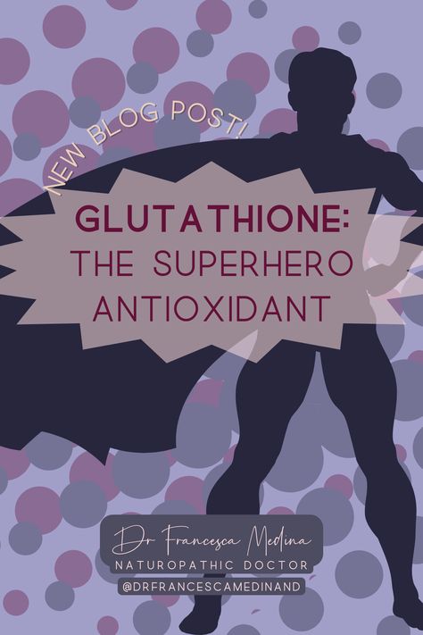 A silhouette of a superhero (man standing with his hands on his hips with a cape flowing behind him). Words are in front of him saying, "Glutathione: The superhero antioxidant" Gluthatione Iv Benefits, Gluthatione Benefit, Glutathione Before And After, Glutathione Benefits, Liver Issues, Slow Aging, Reverse Aging, Naturopathic Doctor, Detoxify Your Body